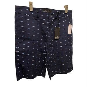 NWT Public Record Men's Shorts size 32" Regular Fit Blue with Sharks